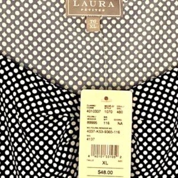 NWT Lauren by Ralph Lauren Printed Sleeveless/Tank-Navy Women’s XL - Picture 6 of 6